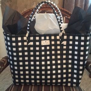 kate spade basket weave tote